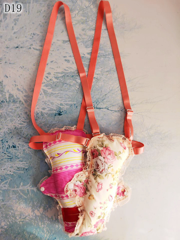 Yueyuehong D19 silky belt with meaning filled with cotton thickness 5CM shoulder strap menstrual belt sanitary napkin type double wings as a slot