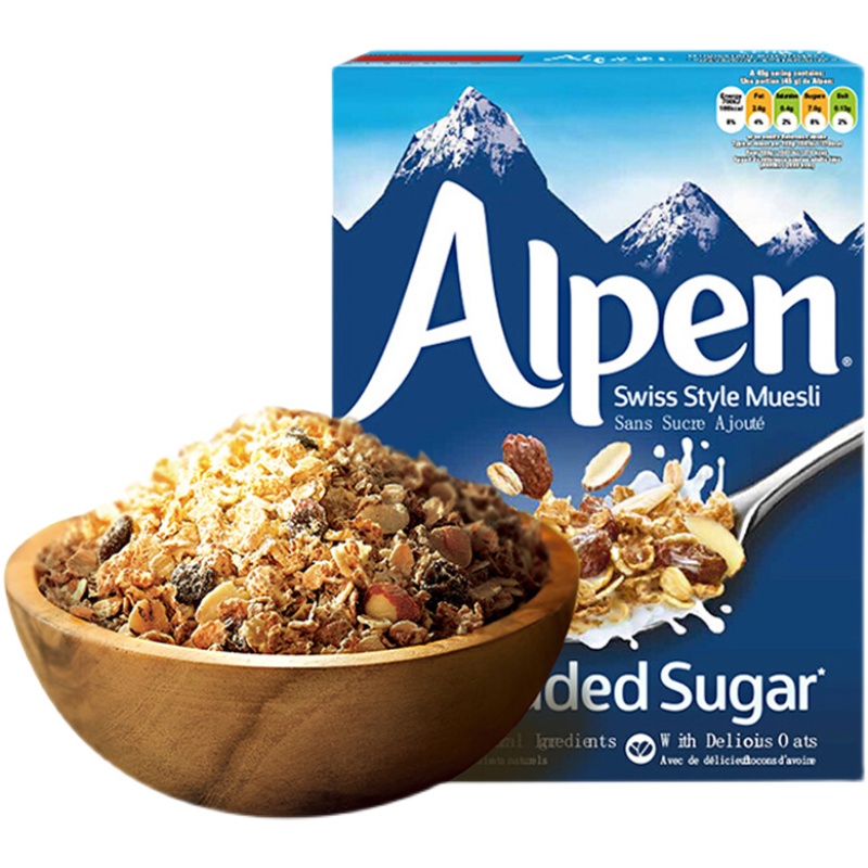 UK imports Alpen Evefold ready-to-eat fruit mixed oatmeal 550g cereals Nutritious Breakfast without added sugar