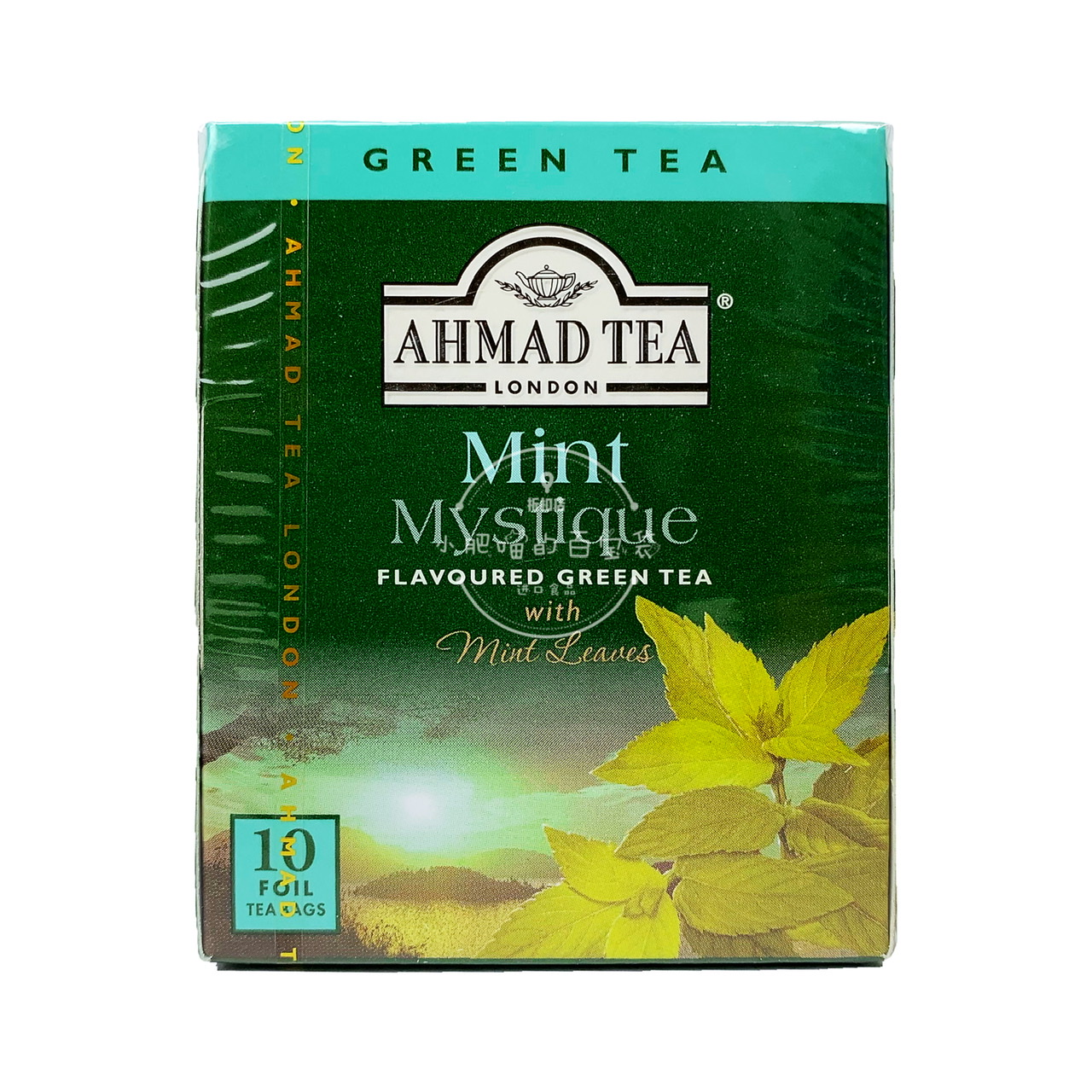 UK AHMAD TEA COOL MINT GREEN TEA 10 Bag original Imported Bags Tea Moroccan flavour Lower afternoon tea