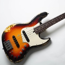 Xotic XJ-1T 4st 4-string electric bass heavily aged three-color gradient