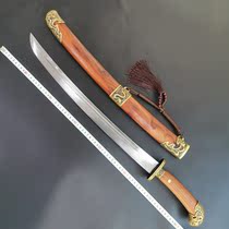 Dragon Quanchang Rongbao sword Tengulong Qing knife Tang cross knife sword Han sword flower pattern steel anti-body integrated steel invisible sword unopened blade
