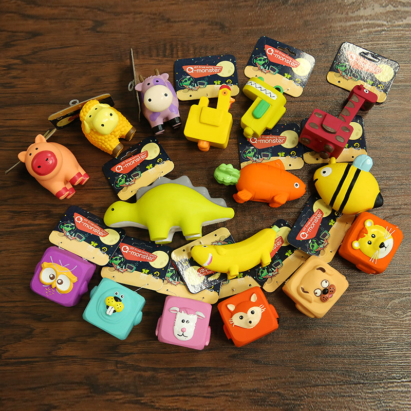 Chen Pi - house Q - monster Pet Voice Toy Latex Dog Interactive Animal Teddy Golden Toy Ball