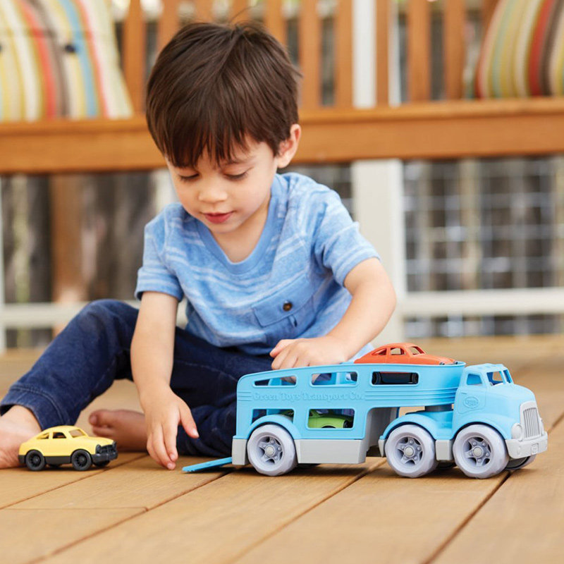 American Green Toys Car transporter Children's toy car Environmental protection material Safety drop-resistant taxiing trailer