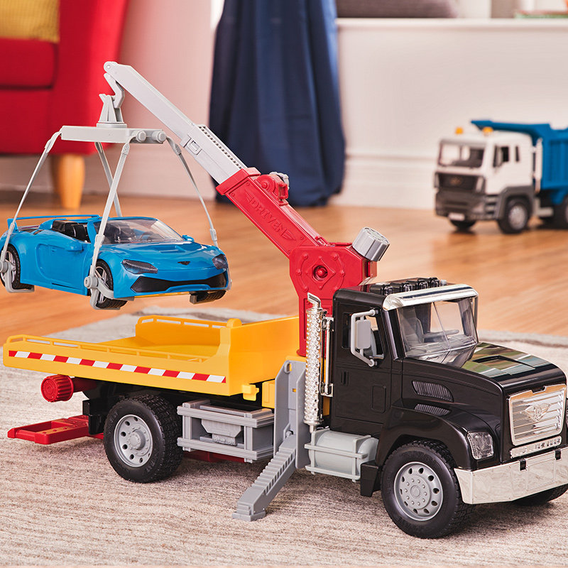 Driven Children's Engineering Model Large Trailer Boy Toy Car Simulation Transport Truck Rescue Gift 36