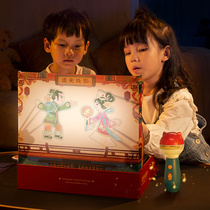 Mile shadow play projector childrens flashlight baby before going to bed early education story machine Mid-Autumn Luminous Toys