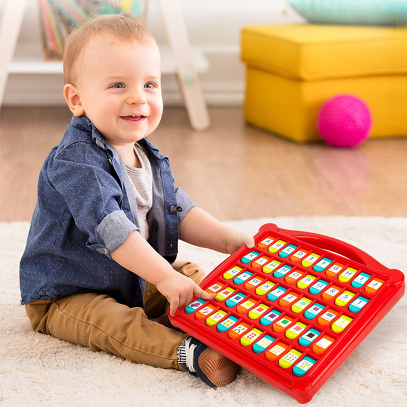 BATTAT children's educational early education toy finger press letter recognition number color recognition October one year old 13