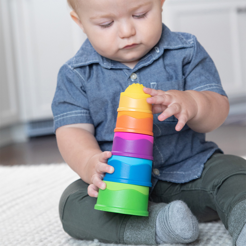 American Fat brain laminated music baby can gnaw to cover cup pressed bubble finger training June 9-1-Taobao