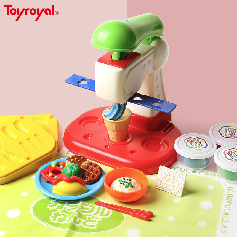 Toyroyal royalty rubber mud safety No color mud Children's rice clay suit handmade diy-Taobao