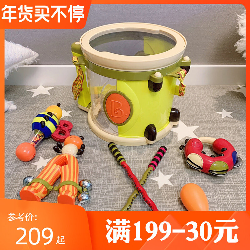 B. Toys Drums Bang Bang Percussion Band Percussion Instrument Baby Hand Clap Drum Music Toy