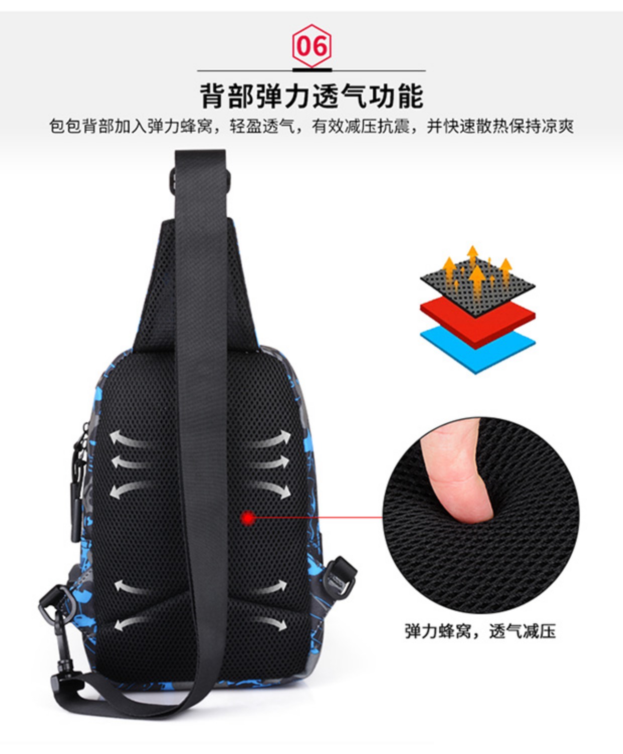 Túi ngực nam đa chức năng 2018 mới túi thủy lực nam vải Messenger Túi thể thao Hàn Quốc túi đeo vai bình thường túi dior chính hãng