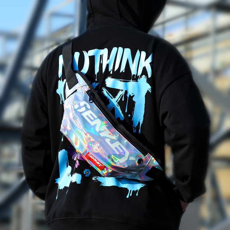 Pocket Men Skew Satchel small Shoulder Bag Student Single Shoulder Diagonal Satchel Day Series Tide Cards Large Capacity Men's Multifunctional Chest Bag