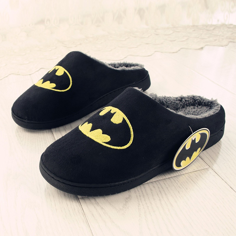 Batman Cotton Slippers for Men, Winter Indoor Home Shoes, Warm Fleece-Lined, Soft Sole, Non-Slip, Silent Floor Slippers Batman Cotton Slippers for Men, Winter Indoor Home Shoes, Warm Fleece-Lined, Soft Sole, Non-Slip, Silent Floor Slippers