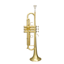 Jazz Lang Professional Trumpet Instruments Beginners Playing Class Children Adults Drop B Lacquer Gold PTR-050