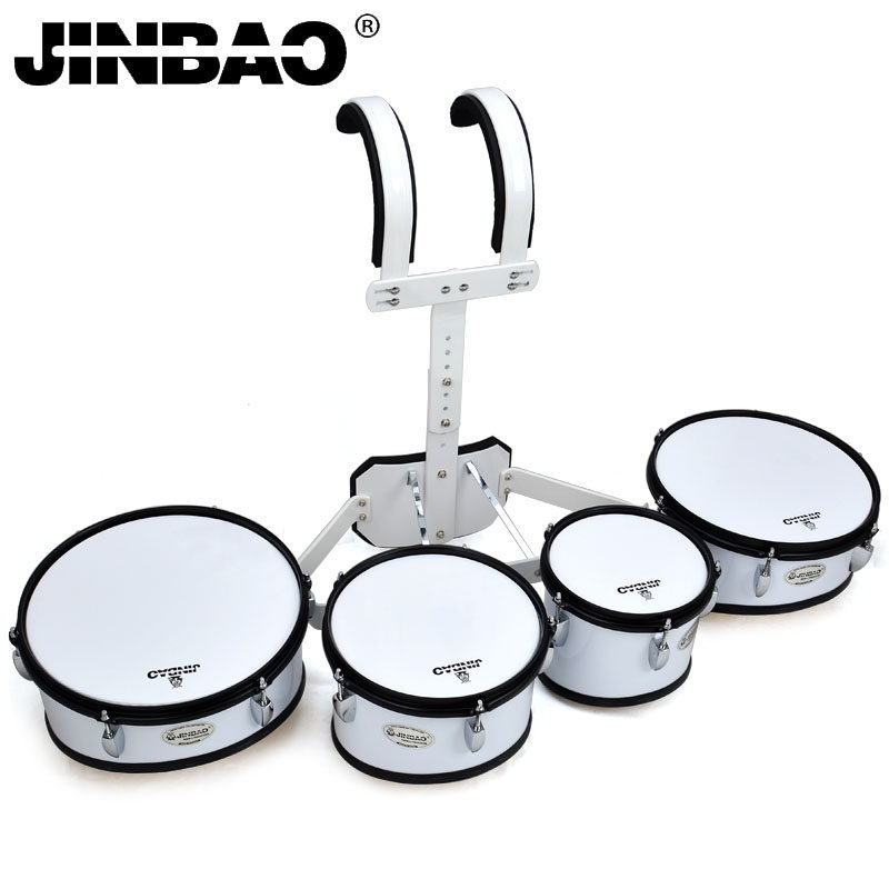 Jinbao JBQA-04 marching small snare drum quadruple drum small snare drum send back frame drum stick