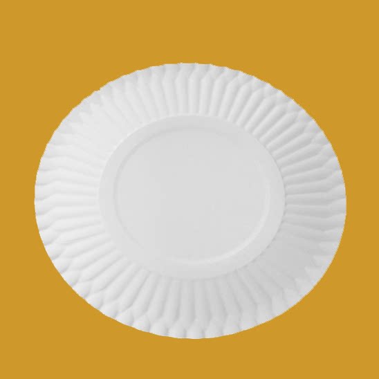 Disposable cake plate outdoor barbecue plate oil-proof, anti-scalding, hygienic thickening, environmentally friendly degradable plate 10 packs