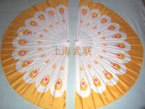 Red yellow Blue green Dance double fan * Peacock fan*Tai Chi fan*Kung Fu fan*Mulan fan Shanghai Wulian