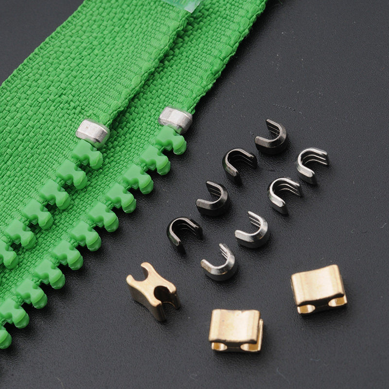 No. 5 and No. 8 zipper accessories resin upper stop U-shaped front code I-code nylon clip mouth slider stall anti-falling off