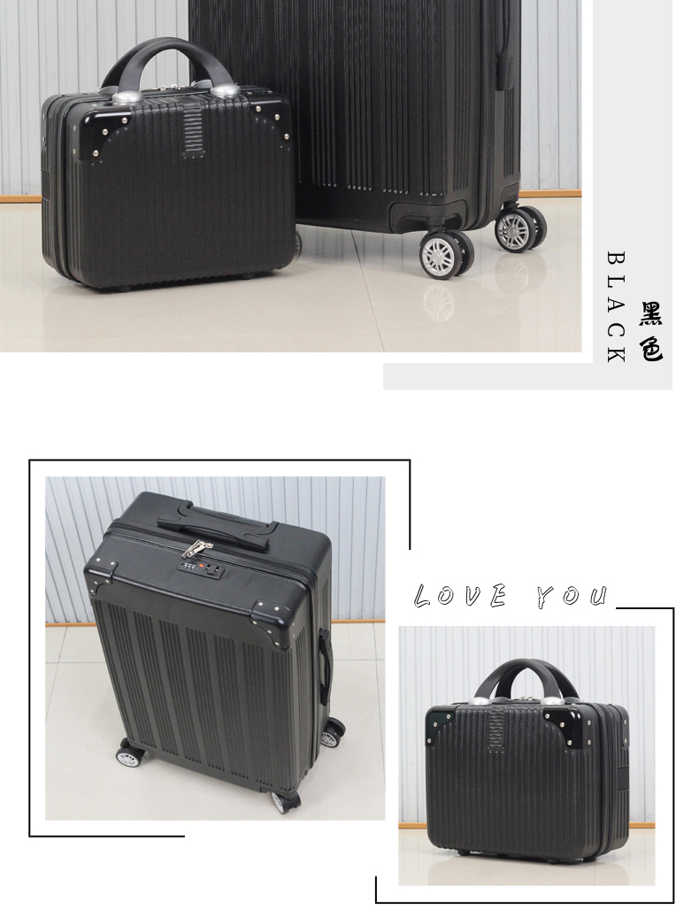 Phiên bản tiếng Hàn của thời trang mẹ hành lý nữ phổ quát bánh xe đẩy trường hợp công suất lớn học sinh vali nam mật khẩu hộp hành lý - Va li vali kéo chính hãng