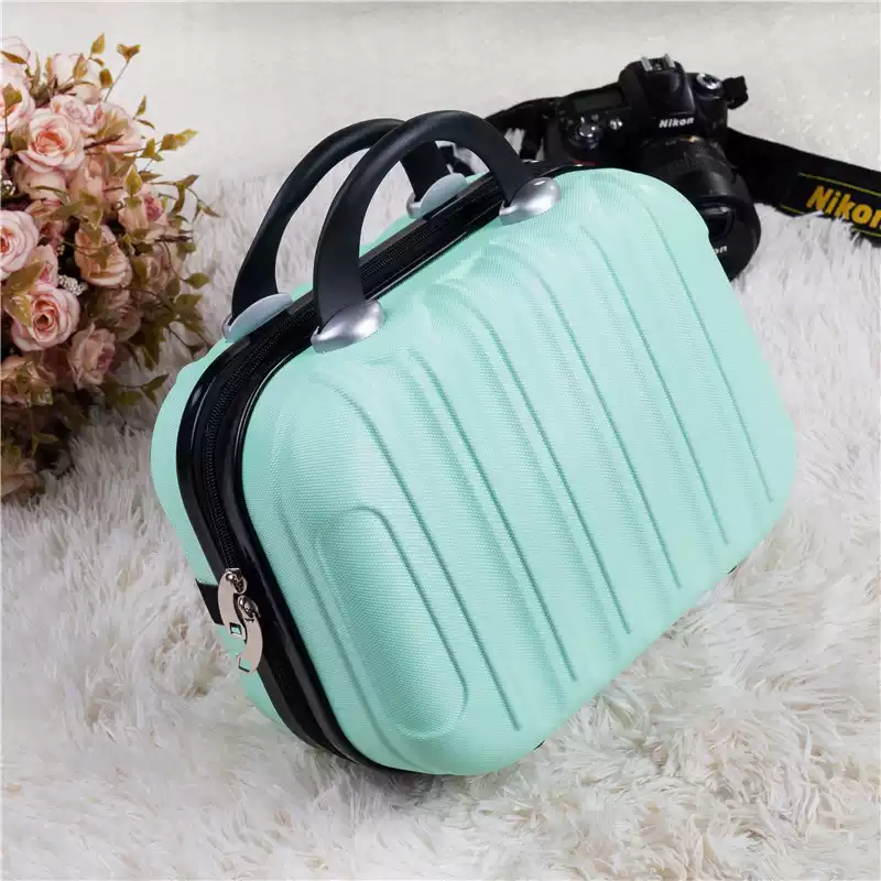 Giá đặc biệt 14 inch hộp đựng mỹ phẩm vali hộp nhỏ túi đựng mỹ phẩm hộp cưới thời trang hộp đựng đồ hợp thời trang hộp cầm tay cho phụ nữ