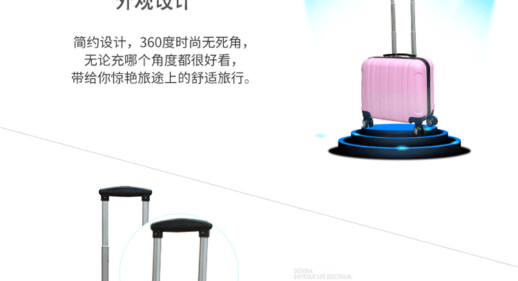 Tùy chỉnh LOGO phim hoạt hình mini lên máy bay trường hợp 17 inch vali nhỏ nữ 18 inch trường hợp xe đẩy mật khẩu hộp du lịch túi du lịch