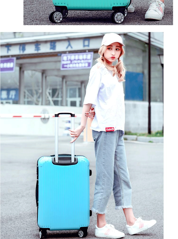 Bánh xe đẩy đa năng 20 inch hành lý du lịch 24 inch nam và nữ sinh viên khóa hành lý hộp da hộp lớn vali vải