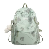 Вместительный и большой ранец, японская сумка через плечо, мультяшный рюкзак для отдыха, для средней школы, с медвежатами, подходит для студента