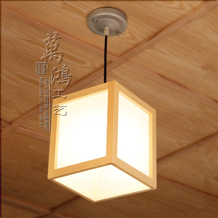 () Wooden chandelier, Japanese-style small chandelier, tatami lamp, bay window lamp LD056