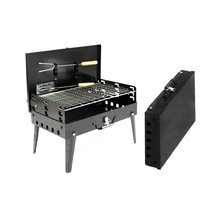 Outdoor portable barbecue stove tools 3-5 people with portable stainless steel stove full set of field charcoal stove
