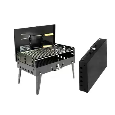 Outdoor portable barbecue stove tools for 3-5 people with portable stainless steel stove full set of field charcoal stove