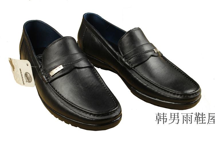 Kéo lại giày đi mưa cho nam mùa xuân và mùa thu thấp để giúp giày da đế mềm, đế cao su chống trơn trượt ủng lao động