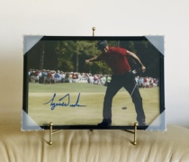 #高尔夫  泰格.伍兹 老虎伍兹 签名 照片 Tiger Woods 附相框