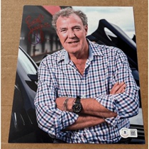 Top Gear Jeremy Clarksons autograph attached to a certificate