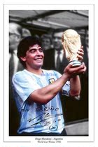 # Argentina Maradona signed photo Diego Maradona