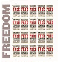 Emancipation Proclamation Emancipation of Black Slaves Declaration Stamps