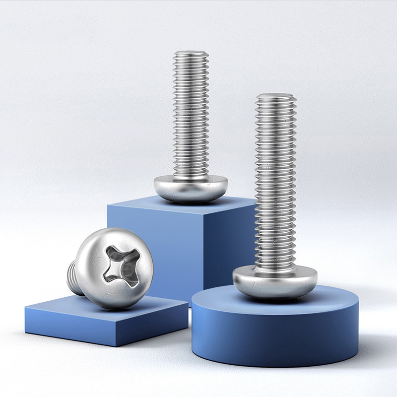 Yansi groceries 304 stainless steel round head cross M4 extended screw custom switch socket bottom box matching screws