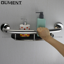 Toilet rack Wall-mounted bathtub shower 304 stainless steel security grab toilet bathroom closet