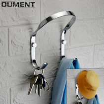 All copper clothes hat adhesive hook wall hole hole hanging hat artifact living room into the cloakroom hook Hook row hook