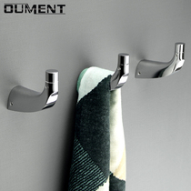 Toilet clothes hook wall entrance door coat hook towel adhesive hook all copper light luxury bathroom adhesive hook