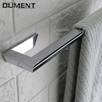 All copper non-perforated towel rack single pole bathroom wall hanging nail free bath towel rack bathroom towel hanging rod lengthy