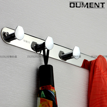 Stainless steel clothes hook thickened 304 bathroom toilet clothes and hats light luxury entrance porch hanging clothes hook row hook