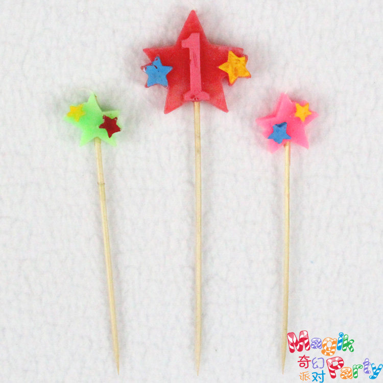 0-9 Creative Digital Candle Children Birthday Candle Birthday Cake Decoration Party 100 days full month candle