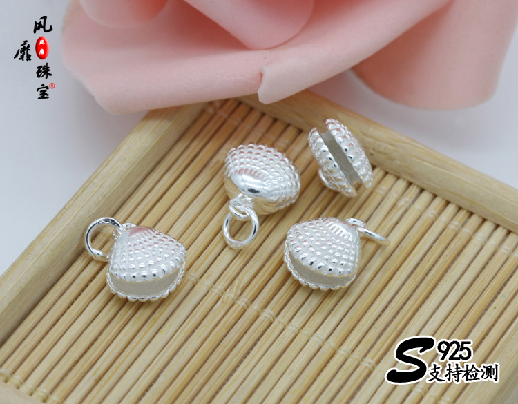 Sterling Silver Vỏ sò Mặt dây chuyền Vòng cổ Vòng tay Handmade Chất liệu Gói Anime Marine Life Mặt dây chuyền 925 Bạc Vỏ mặt dây chuyền - Vòng đeo tay Clasp vòng đá mắt hổ