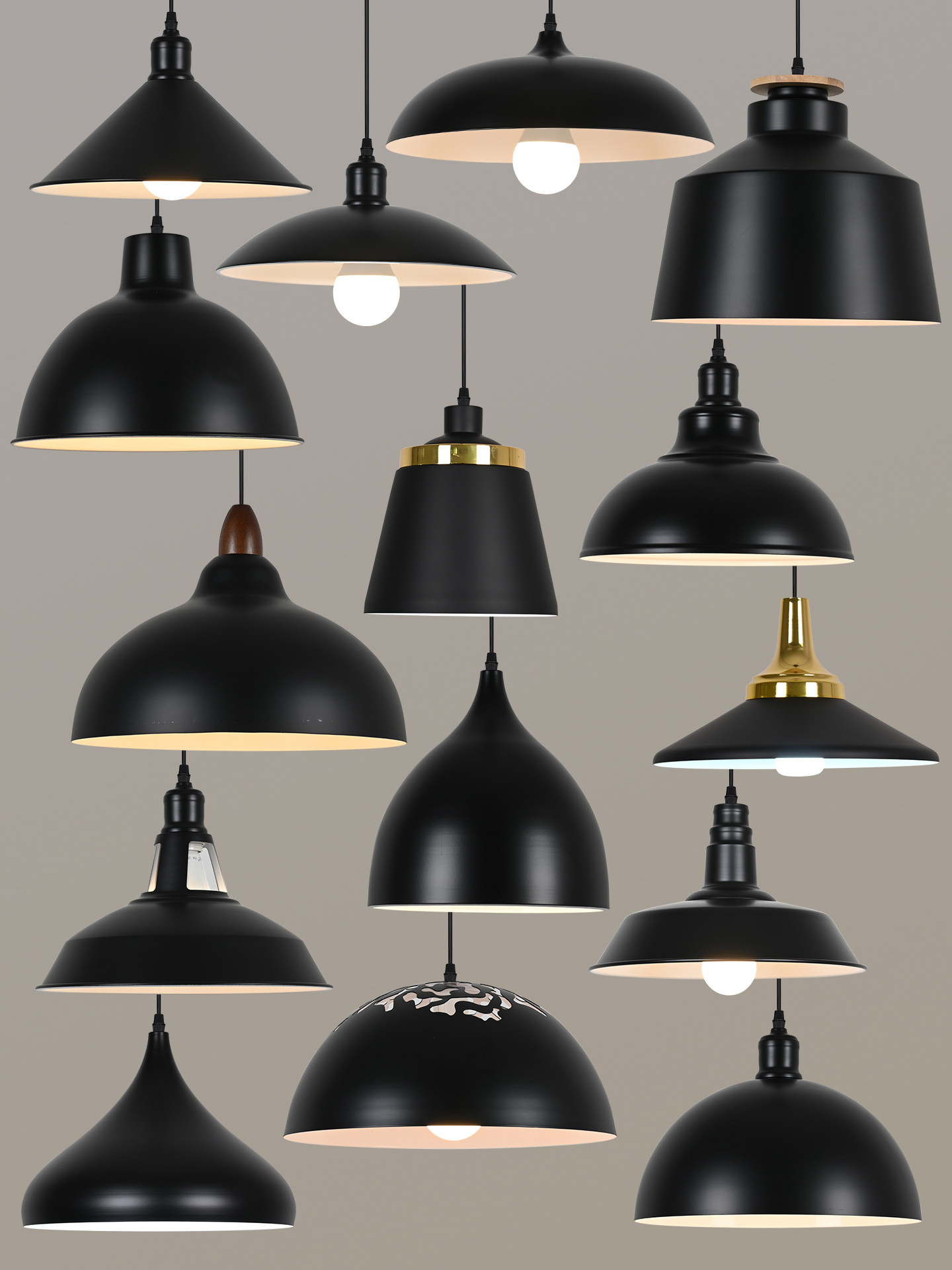 Retro Chandelier, Simple Antique Style, Nostalgic Industrial Style, Iron Lampshade Shell, Catering Restaurant, Hot Pot Bar, Cafe
