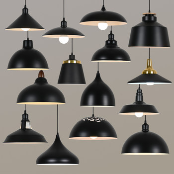 Retro Chandelier, Simple Antique Style, Nostalgic Industrial Style, Iron Lampshade Shell, Catering Restaurant, Hot Pot Bar, Cafe