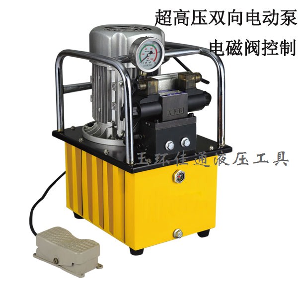 Hydraulic electric pump High pressure two-way hydraulic pump Solenoid valve with pressure gauge Double-acting hydraulic pump Promotion