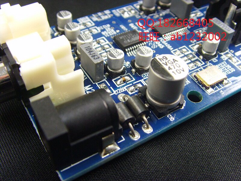 Analog audio signal left and right channel to digital fiber coaxial audio converter 48k96K