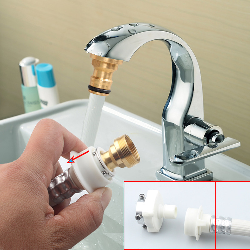 Connector for washing machine water pipe and tap quick conversion table basin tap mouth universal water pipe joint fitting