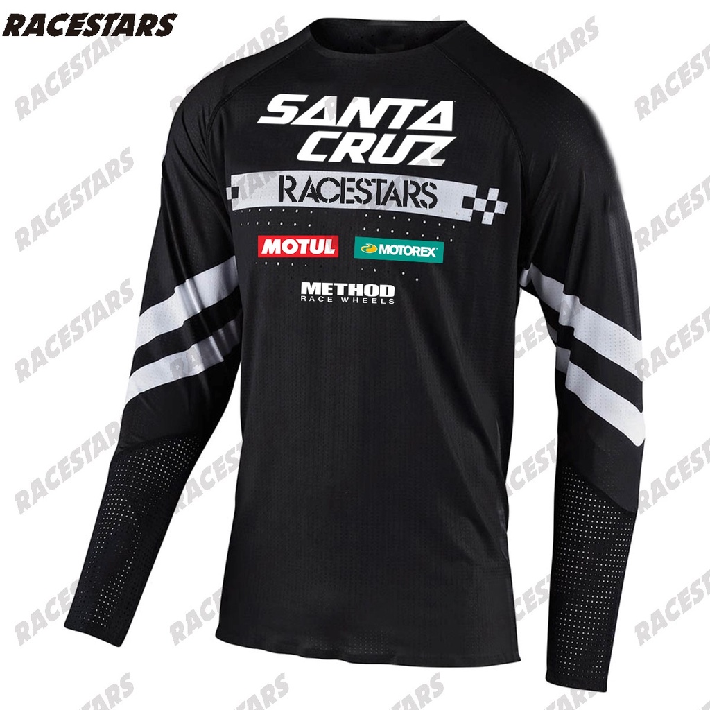 SANTACRUZ Cycling Slowly Drop Slowsleeve T - shirt for Mountain Cross - Country Motorcycle