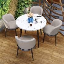 Light Extravagant Talks Table And Chairs Combined Rest Area Sales Floor guests Reception Leisure minimalist Café Milk Tea Shop Table And Chairs