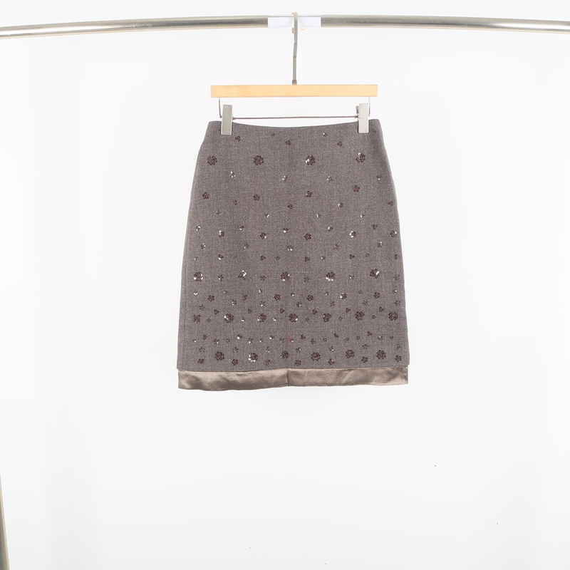 European Station 2026 Autumn New Women's Fashion High-Waisted Sequin Floral Bodycon Elegant Versatile Short Skirt 6092 European Station 2026 Autumn New Women's Fashion High-Waisted Sequin Floral Bodycon Elegant Versatile Short Skirt 6092